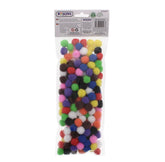 180PC MULTICOLOUR CRAFT BALLS